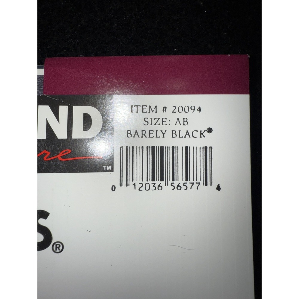 Kirkland Signature By Hanes Ultra Silky‎ Sheer PantyHose AB Color Barely Black - Picture 2 of 4